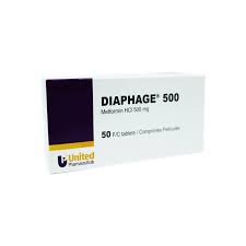 DIAPHAGE 500 MG TAB 50S