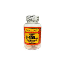 Sentinel C 500 Mg Multi Flavor Chewable Tablet 50's