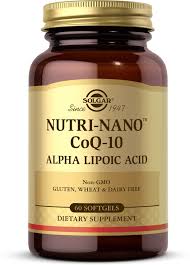 Solgar Nutri-Nano Coq-10 Alpha Lipoic Acid Softgel