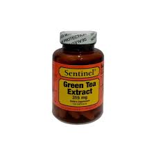 Sentinel Green Tea Extract Capsules, 315 Mg 100's
