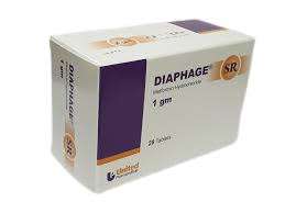 DIAPHAGE 1000MG SR TAB 28S
