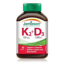 JAMIESON VIT K2 120MCG+D3 1000IU SOFTGEL 30S
