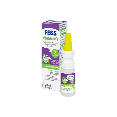 FESS CHILDRENS SALINE NASAL SPRAY 20ML - - - - PharmaCare Online