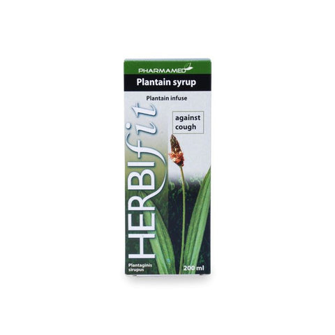 Herbifit Plantain Cough Syrup, 200 ML