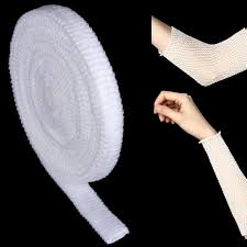 ضمادة أنبوبية مرنة من توبي فيكس، مقاس 4.5 سم × 1 متر (أبيض)