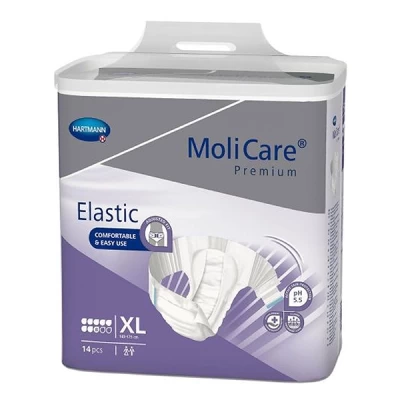 Molicare Premium Elastic Adult Diapers XL, 6D – Reliable Protection and Comfort-14PCS