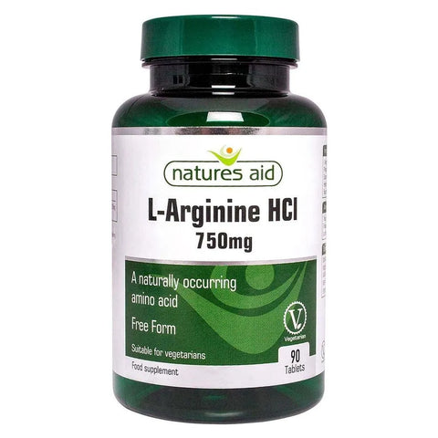 Natures Aid L-Arginine Hcl 750 Mg, 90's