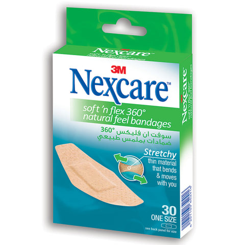 ضمادة 3M Nexcare Soft N Flex SF - 30'S
