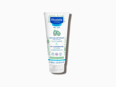 Mustela baby 2 IN 1 Hair & Body Wash, 200 ML