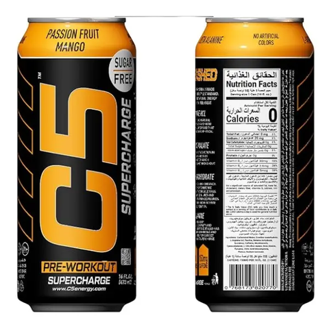 C5 PRE-WORK OUT DRINK PASSION FRUIT MANGO 473ML