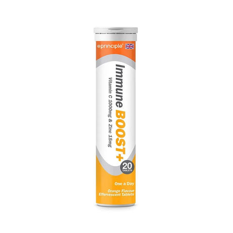 PRINCIPLE HEALTH CARE IMMUNE BOOST + VITAMIN C & ZINC EFFERVESCENT TABLET 20'S - - Covid Care, Nutrition, Vitamin C, Vitamins&Minerals - - PharmaCare Online