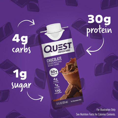 Quest Nutrition Protein Shake - Chocolate, 325 Ml
