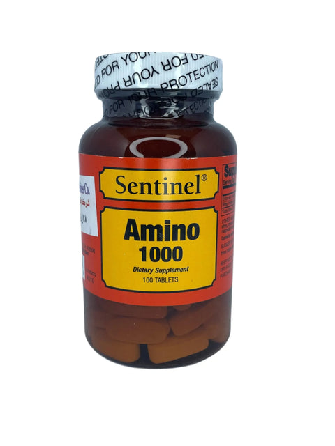 SENTINEL AMINO 1000MG TABLET 100'S - - Essential Supplements, Nutirion, Sports Nutrition - - PharmaCare Online