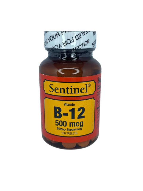 SENTINEL B-12 5OOMCG TABLET 100'S - - Nutrition, Vitamins&Minerals - - PharmaCare Online