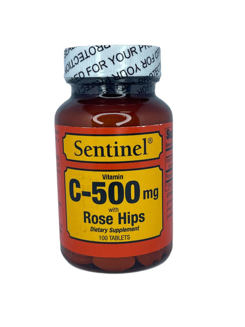 SENTINEL C-5OOMG WITH ROSE HIPS TABLET 100'S - - Covid Care, Nutrition, Vitamin C, Vitamins&Minerals - - PharmaCare Online