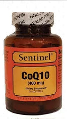 SENTINEL COQ10 400MG SOFTGELS 50'S - - Essential Supplements, Nutrition - - PharmaCare Online