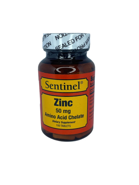 SENTINEL ZINC 5OMG TABLET 100'S - - Covid Care, Nutrition, Vitamin C, Vitamins&Minerals - - PharmaCare Online
