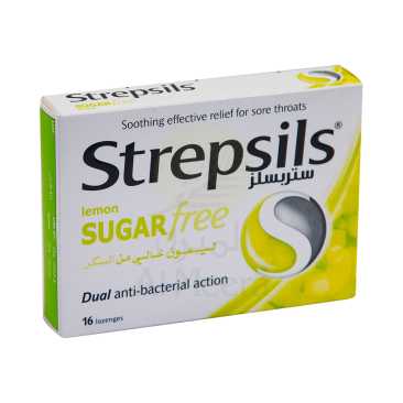 STREPSILS SUGAR FREE LEMON 16S