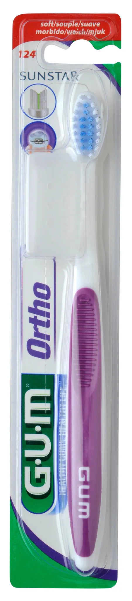 SUNSTAR GUM 124 ORTHODONTIC TOOTH BRUSH - - Oral Care, Orale Care, Sunstar - - PharmaCare Online