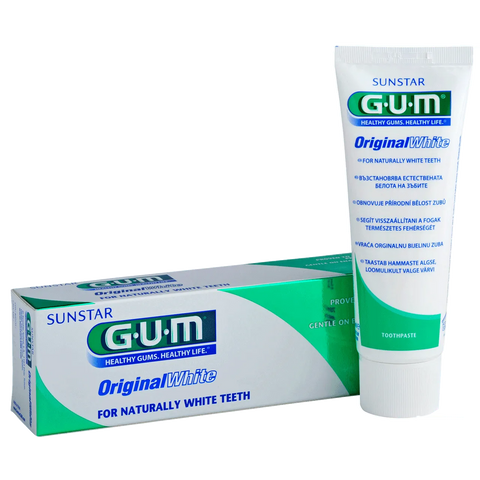 SUNSTAR GUM ORIGINAL WHITE TOOTH PASTE 75ML - - Oral Care, Orale Care, Sunstar - - PharmaCare Online