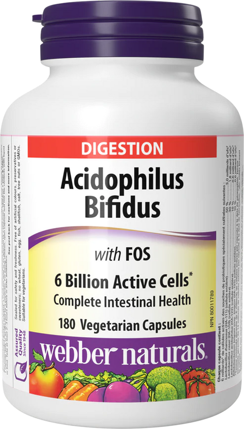 Webber Naturals Acidophilus Bifidus Capsule - 60's