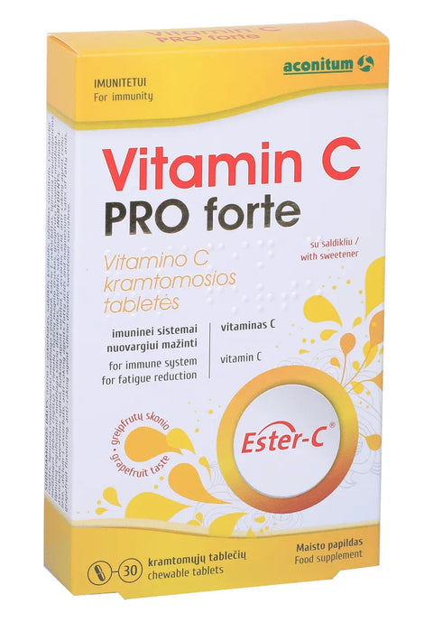 VITAMIN C PRO FORTE CHEWABLE TABLET 30'S - - Covid Care, Nutrition, Vitamin C, Vitamins&Minerals - - PharmaCare Online