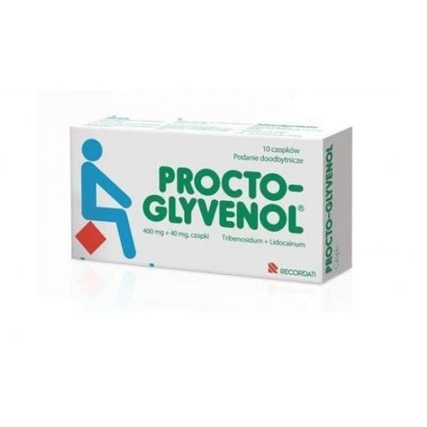 Procto Glyvenol Supps 400mg 10's
