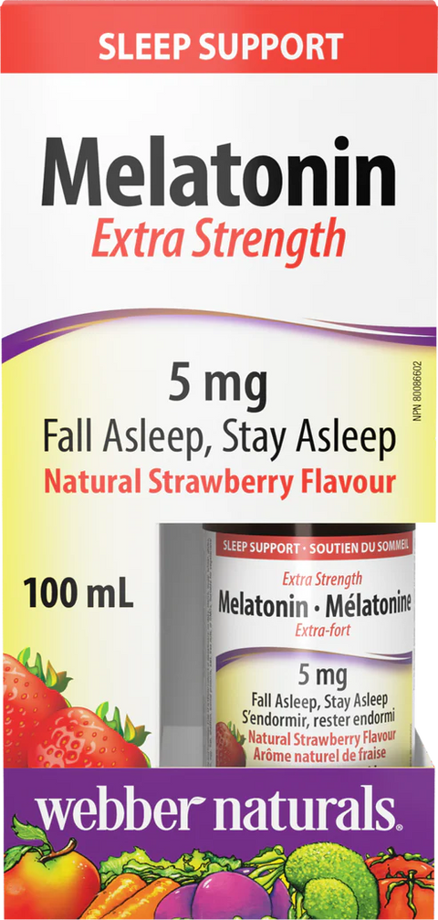 Webber Naturals Melatonin 5 Mg Syrup 100 ML