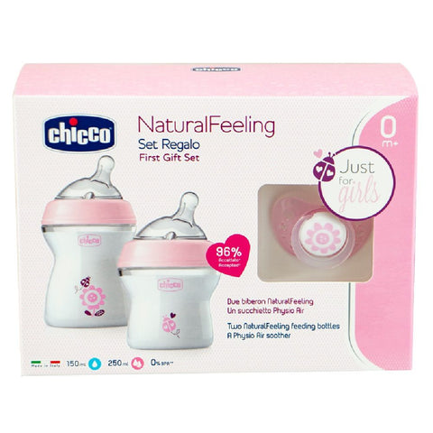 Chicco Natural Feeling Gift Set Girl Box