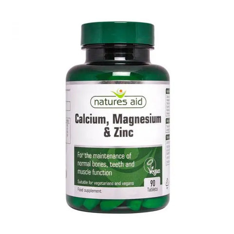 NATURE'S AID CALCIUM, MAGNESIUM, ZINC TABLET 90'S - - Bone Care, Vitamins & Minerals - - PharmaCare Online
