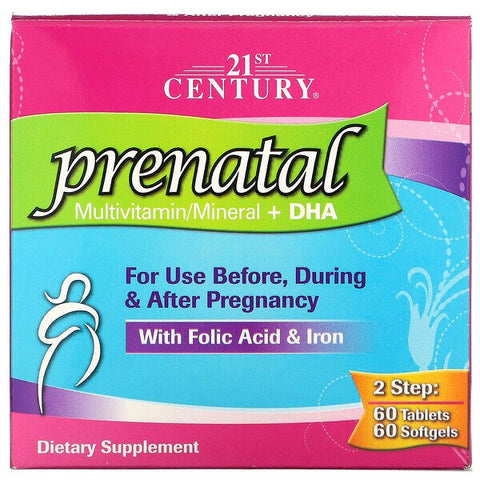 21St Century Prenatal DHA+ Tablet 60's Combo Pack