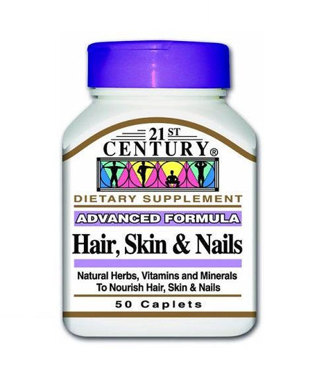 21ST CENTURY HAIR SKIN & NAILS CAPLETS 50'S - PharmaCare Online 