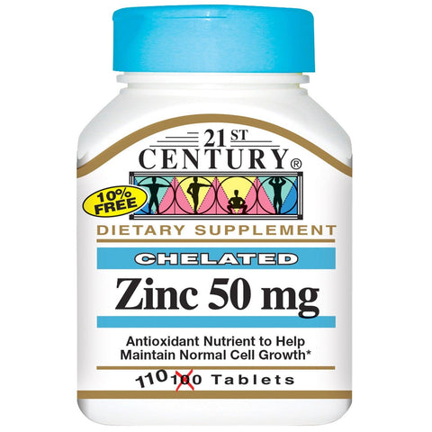 21ST CENTURY ZINC 50 MG TABLET 110'S - PharmaCare Online