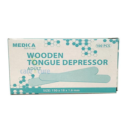 MEDICA WOODEN TOUNGE DEPRESSOR(STERILE)100S -  - Healthcare Devices, Medical Accessories & Consumables -  - PharmaCare Online 