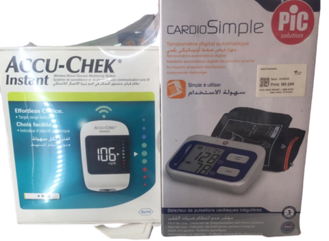 Accu Chek Instant Offer Pack + Pic Cardio Simple Blood pressure Machine
