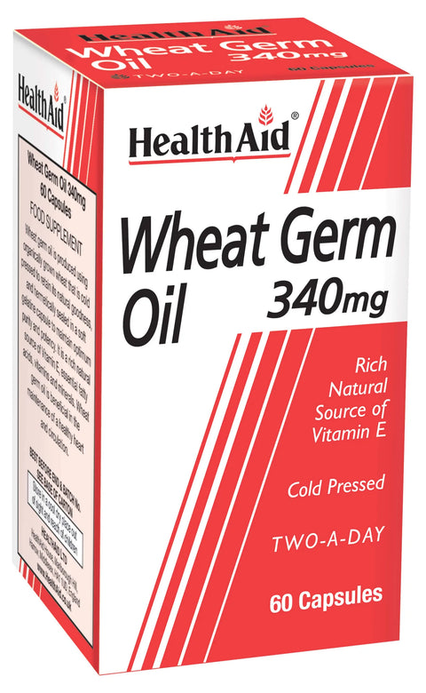 HEALTH AID WHEAT GERM OIL CAPSULE 60'S -  - Essential Supplements, Skin Care, Stress & Fatigue -  - PharmaCare Online 