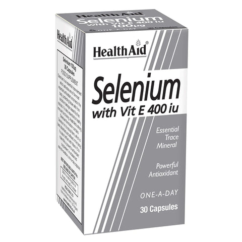 HEALTH AID SELENIUM + VITAMIN E CAPSULE 30'S -  - Essential Supplements, Skin Care, Vitamins & Minerals -  - PharmaCare Online 