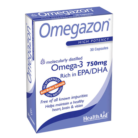 HEALTH AID OMEGAZON CAPSULE 30'S -  - Essential Supplements, Fish Oil & Omega -  - PharmaCare Online 