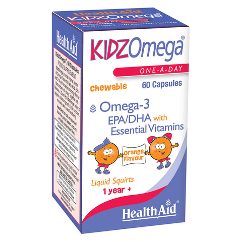 HEALTH AID KIDS OMEGA CHEWABLE CAPSULE 60'S -  - Fish Oil & Omega, healthaid, Kids Vitamins, Nutrition -  - PharmaCare Online 