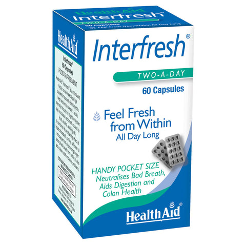 HEALTH AID INTERFRESH CAPSULE 60'S -  - Essential Supplements, Oral Care -  - PharmaCare Online 