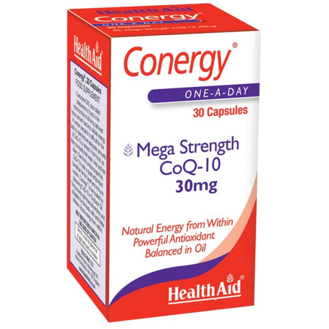 HEALTH AID CONERGY 30MG 30'S -  - Essential Supplements, Immunocare, Stress & Fatigue Care -  - PharmaCare Online 