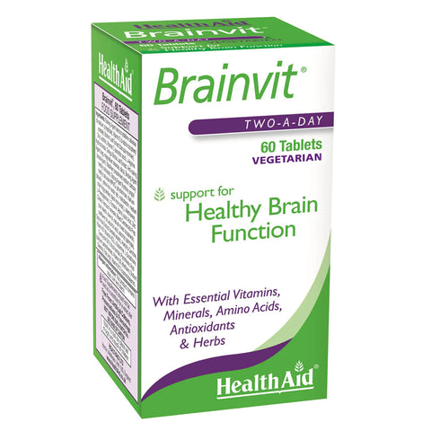 HEALTH AID BRAINVIT VITAMIN TABLET 60'S - - Essential Supplements, healthaid, Nutrition - - PharmaCare Online