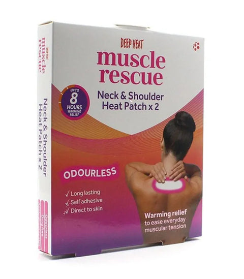 Deep Heat Muscle Rescue Patch 2Pc