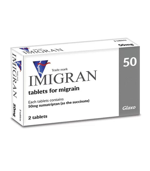 Imigran 50 Mg Tablet,  2's