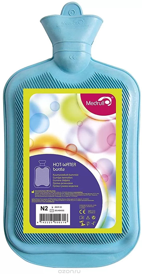 MEDRULL HOT WATER BAG WITH COVER 2LTR -  - Healthcare Devices, Home Health Care, Medrull -  - PharmaCare Online 