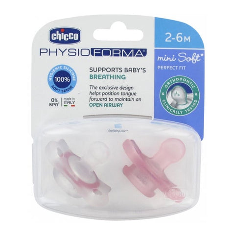 Chicco Silicone Soother For Boys (0-2 M),2's