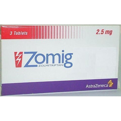 Zomig 2.5 Mg Tablet 3's