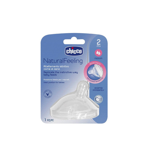 Chicco Natural Feeling Nipple (0M+),2's