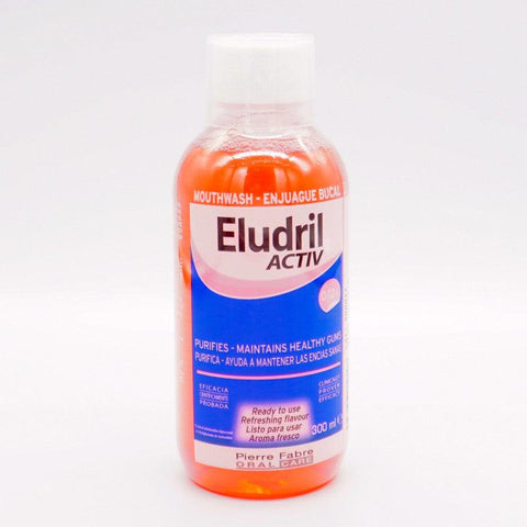 ELUDRIL ACTIV MOUTH WASH 300ML -  - Oral Care -  - PharmaCare Online 