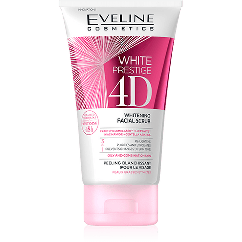 EVELINE WHITE PRESTIGE 4D FACIAL SCRUB 150ML -  - Body Care, Face Care, Mother & Baby Care, Personal Care, Skin Care -  - PharmaCare Online 